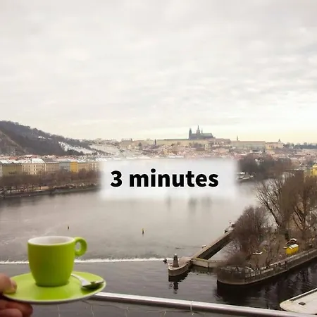 Balcony King 12 Min From Charles Bridge Apartament Praga